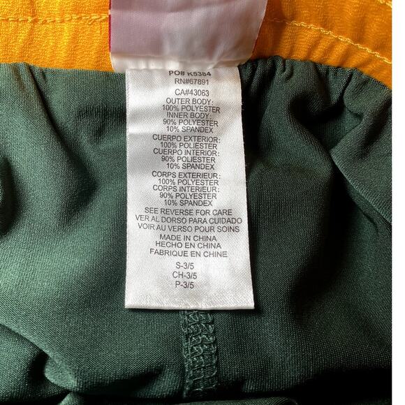 Green Bay Packers - NWT - Teen Activewear Shorts with Liner - Picture 6 of 8